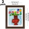 Americanflat 10x12.5 Kids Art Frame - Set of 2 - 8.5x11 with Mat or 10x12.5 without Mat - Kids Artwork Frame - Magnetic Frame Closure - Shatter Resistant Glass - Hanging Hardware